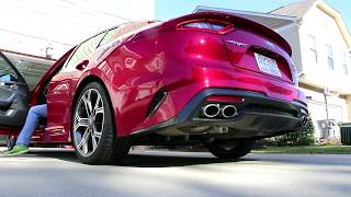 Kia Stinger GT ARK Exhaust Comparison [upl. by Einnos231]