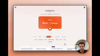 How to create Clean Transcripts with AudioPen [upl. by Lirbij8]