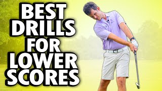 Best Golf Swing Drills to Shoot Lower Scores amp Slash Your Handicap in Half Compilation [upl. by Neelhsa]