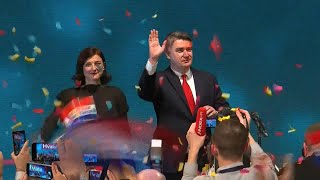 Sozialdemokrat Milanovic gewinnt Präsidentschaftswahl in Kroatien  AFP [upl. by Lehcnom]