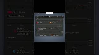 How to check Cpu and Memory Usage In Linux tipsandtricks linux shorts [upl. by Nadnarb]