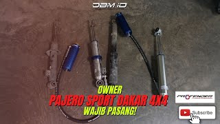 Perbedaan Shock profender pajero dakar 4X4 dengan shock Ori [upl. by Nylinnej768]