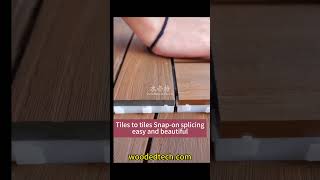 wpc decking tiles DIY installation [upl. by Euqinot420]