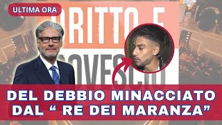 Dritto e Rovescio Del Debbio minacciato dal Re dei Maranza panico in studio [upl. by Egroj]