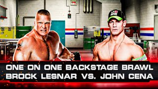 WWE 2K15  John Cena vs Brock Lesnar  Backstage Brawl  XBOX 360 [upl. by Reichel]