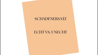 Umsatzsteuer leicht erklärt Was ist der Unterschied zwischen echtem und unechtem Schadenersatz [upl. by Loralee]