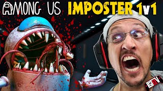 AMONG US but its TERRIFYING 1v1 Imposter vs Crewmate Game FGTeeV Plays IMPOSTER HIDE [upl. by Gorlin312]