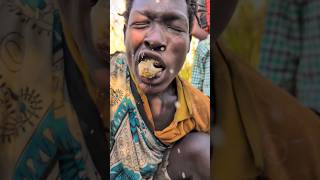 Hadzabe tribe dont Joke with food 😂😋‼️ See How Hot it is but still eating hadzabetribe food [upl. by Cash]