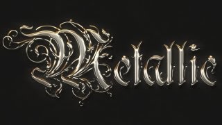 Crisp Metallic Text Effect  Photoshop Tutorial [upl. by Rivers183]