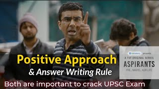 TVFs Aspirants  Positive Approach amp 753 Rule Of Answer Writing  Important To Crack UPSC IAS [upl. by Hadik]