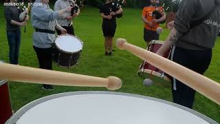 go pro view  uddingston strathclyde pipe band msr [upl. by Aynotak]