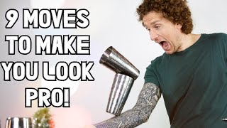 9 cocktail shaker tricks to make you look PRO [upl. by Natividad420]