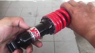 MODENAS DINAMIK 120 PASANG MONO SHOCK YSS  MOTOVLOG 1 [upl. by Nehr]