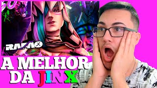 React A Melhor da Jinx Youre a Jinx  Rafão  Jinx Arcane Feat ‪HalaCG‬ [upl. by Lehcnom]