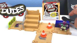 NEW Tech Deck Dudes Mini Skateboard Park From Crate to Skate [upl. by Einra]