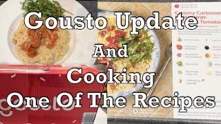 Gousto Update And Cooking One Of The Recipes [upl. by Janeva]