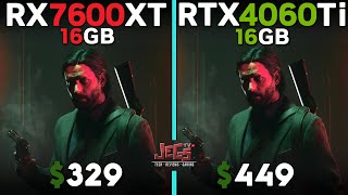 RX 7600 XT vs RTX 4060 Ti  Tested in 15 games [upl. by Eivod]