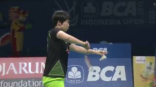 BCA Indonesia Open 2017  Badminton F M5XD  ZhengChen vs AhmNat [upl. by Arocet]