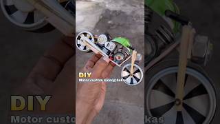 Diy kreatif motor moge custom kaleng bekas bertenaga diy creative toys mainan motor dinamo [upl. by Siana]