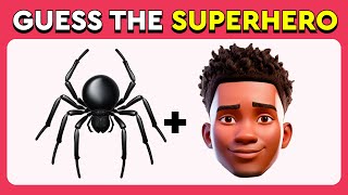 Guess the Superhero by only 2 Emoji 🕷🦸 Marvel amp DC Superheroes Emoji Quiz [upl. by Livvi]