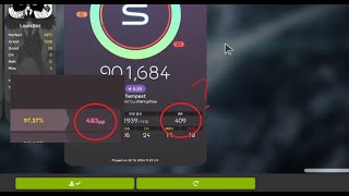 Osu Lazer mania pp test not good ingame pp counter useless [upl. by Yeltnerb]