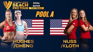 NussKloth vs HughesCheng  Quarter Finals Highlights Doha 2023 BeachProTour [upl. by Jillian940]