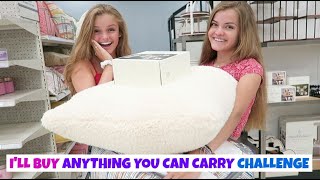 Ill Buy Anything You Can Carry Challenge  Jacy and Kacy [upl. by Nedaj390]