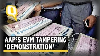 The Quint  Watch AAP ‘Demonstrates’ How to Hack an EVM in Delhi Assembly [upl. by Anirret]