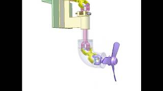 Azimuth thruster with universal joints [upl. by Mario]