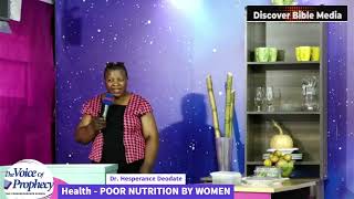 Health  Original Diet  How poor nutrition can affect a woman  Hesperance Deodate [upl. by Nelluc675]