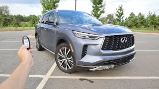 2022 Infiniti QX60 Sensory AWD Start Up Walkaround POV Test Drive and Review [upl. by Sherfield274]