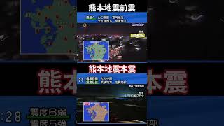 熊本地震の揺れの比較 ※閲覧注意 [upl. by Trinidad919]