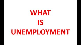 WHAT IS UNEMPLOYMENT  HINDI [upl. by Warner]