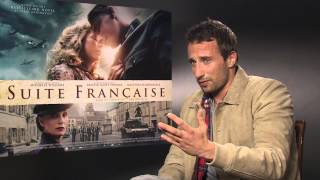 Matthias Schoenaerts Interview Suite Francaise [upl. by Yekcir]