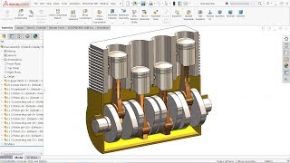 Solidworks tutorial Design and Assembly of Engine [upl. by Anade]