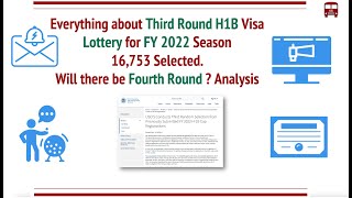 Everything about H1B Visa 2022 Third Round Lottery Will there be Fourth Round  Analysis [upl. by Keithley498]