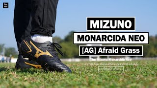 Test amp Preview Mizuno Monarcida AG Football Boots  รองเท้าฟุตบอล สีดำแถบสีทอง  สตั๊ดน่าน [upl. by Eidur]