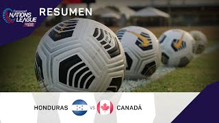 Liga de Naciones Concacaf 2022 Resumen  Honduras vs Canadá [upl. by Immaj501]