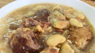 OLD SCHOOL BUTTER BEANS AND HAM HOCKSSUNDAY DINNER RECIPE IDEAS SEGMENT [upl. by Hpotsirhc]