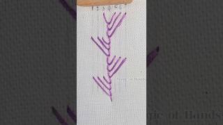 Maidenhair Stitch Hand Embroidery  Magic of Hands [upl. by Ij59]