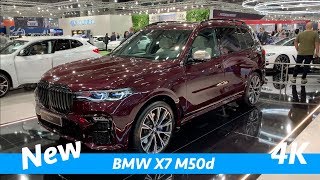 BMW X7 M50d 2019  first exclusive quick look in 4K  better than new Mercedes GLS [upl. by Kelleher]