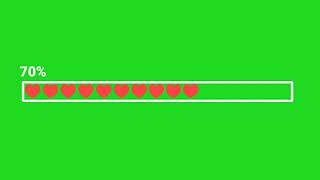 heart loading screenGreen screen loading bar download [upl. by Oirelav]