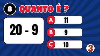 ✅QUIZ DA TABUADA DE MULTIPLICAÇÃO SOMA E SUBTRAÇÃO DO 5° ANO SERÁ QUE CONSEGUE [upl. by Leahsim]