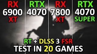 RX 6900 XT vs RTX 4070 vs RX 7800 XT vs RTX 4070 SUPER  Test in 20 Games at 1440p  2024 [upl. by Delogu191]