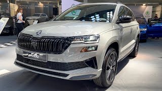 New Skoda KAROQ SPORTLINE 2022  FULL REVIEW exterior interior trunk 20 TDI 150 HP [upl. by Pihc]