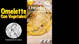 Omelette de Vegetales  Shorts [upl. by Elokyn]