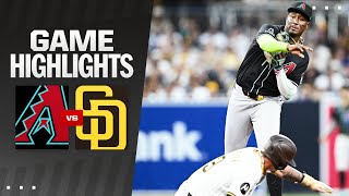 Dbacks vs Padres Game Highlights 7624  MLB Highlights [upl. by Winters]