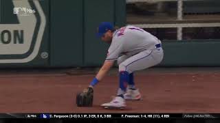 MLB  Jeff McNeil Gets Butterfingers Drops Ball 3 Times [upl. by Nevad310]