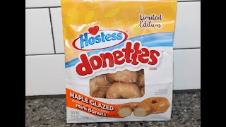 Hostess Maple Glazed Donettes Review [upl. by Haughay]