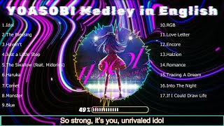 【YOASOBI Medley Eng ver】Lets all dance together！2023【With lyrics】 [upl. by Mame]